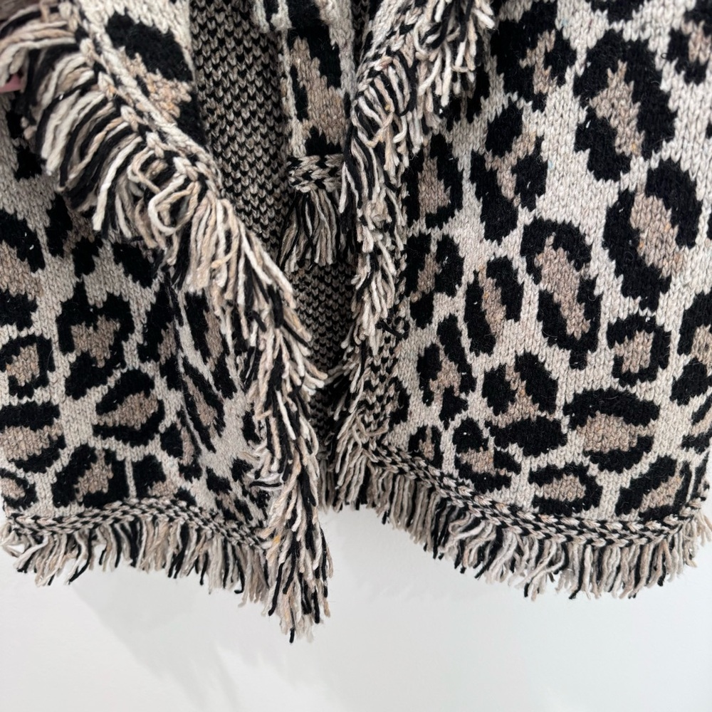 Alanui Kids Wild Spirit Cardigan Leopard Print Size 6 - Picture 12 of 16